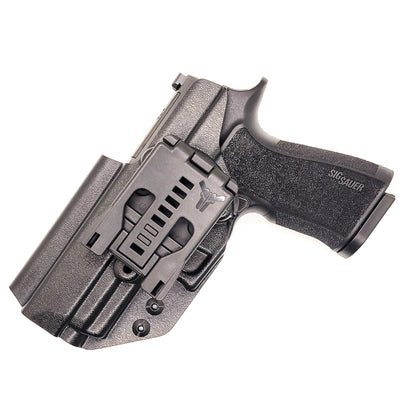 For the best Outside Waistband OWB Kydex holster designed to fit the Sig Sauer P320-XTEN COMP 10MM, shop Four Brothers Holsters. Full sweat guard, cleared for red dot sights & optics, adjustable retention, smooth surfaces, and designed to reduce printing Made in the USA P320 XTEN P 320 X TEN COMP X10 X 10 X10COMP