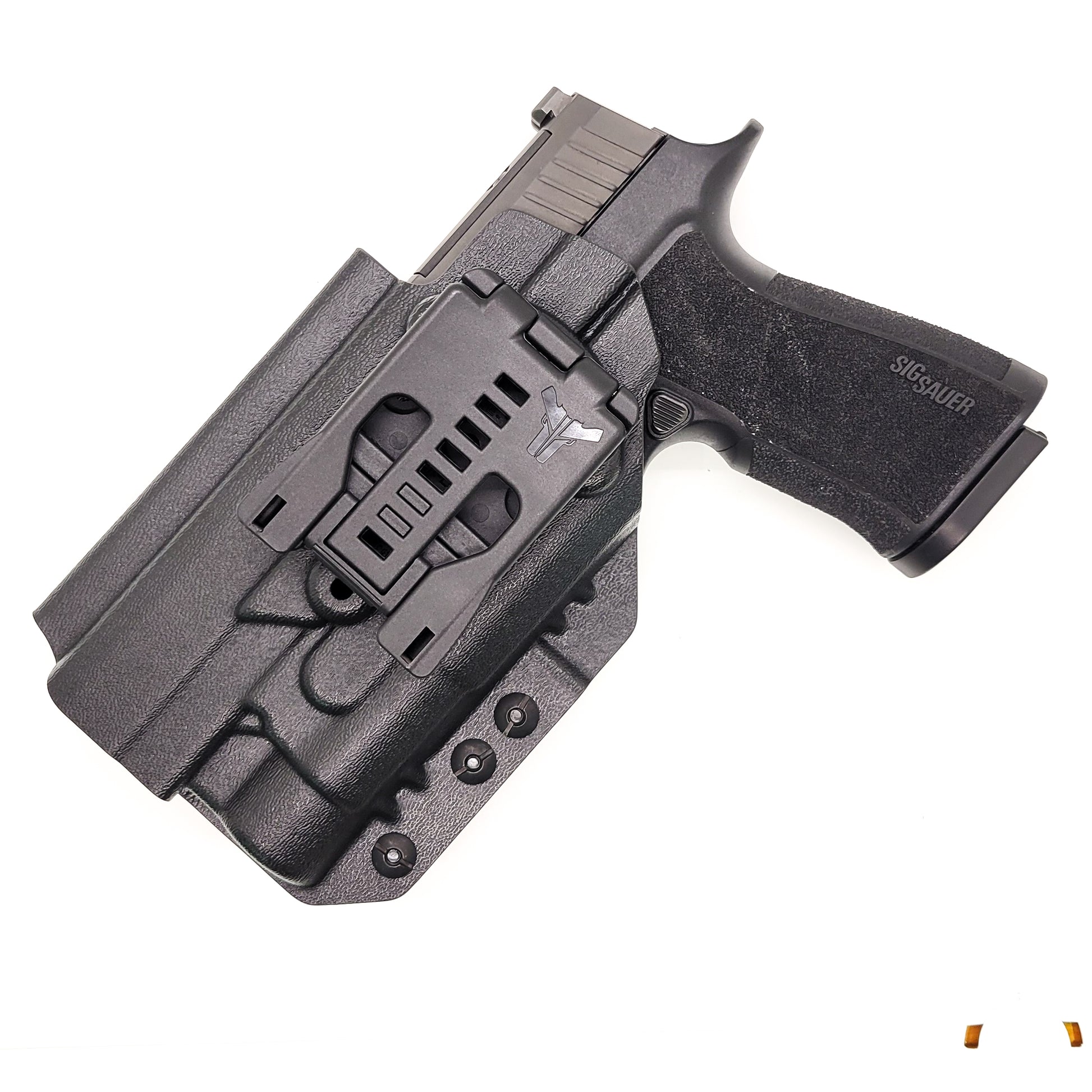 For the best Outside Waistband OWB Kydex Holster for the Sig Sauer P320-XTEN Comp with the Streamlight TLR-1 or TLR-1 HL shop Four Brothers 4BROS Holsters. 