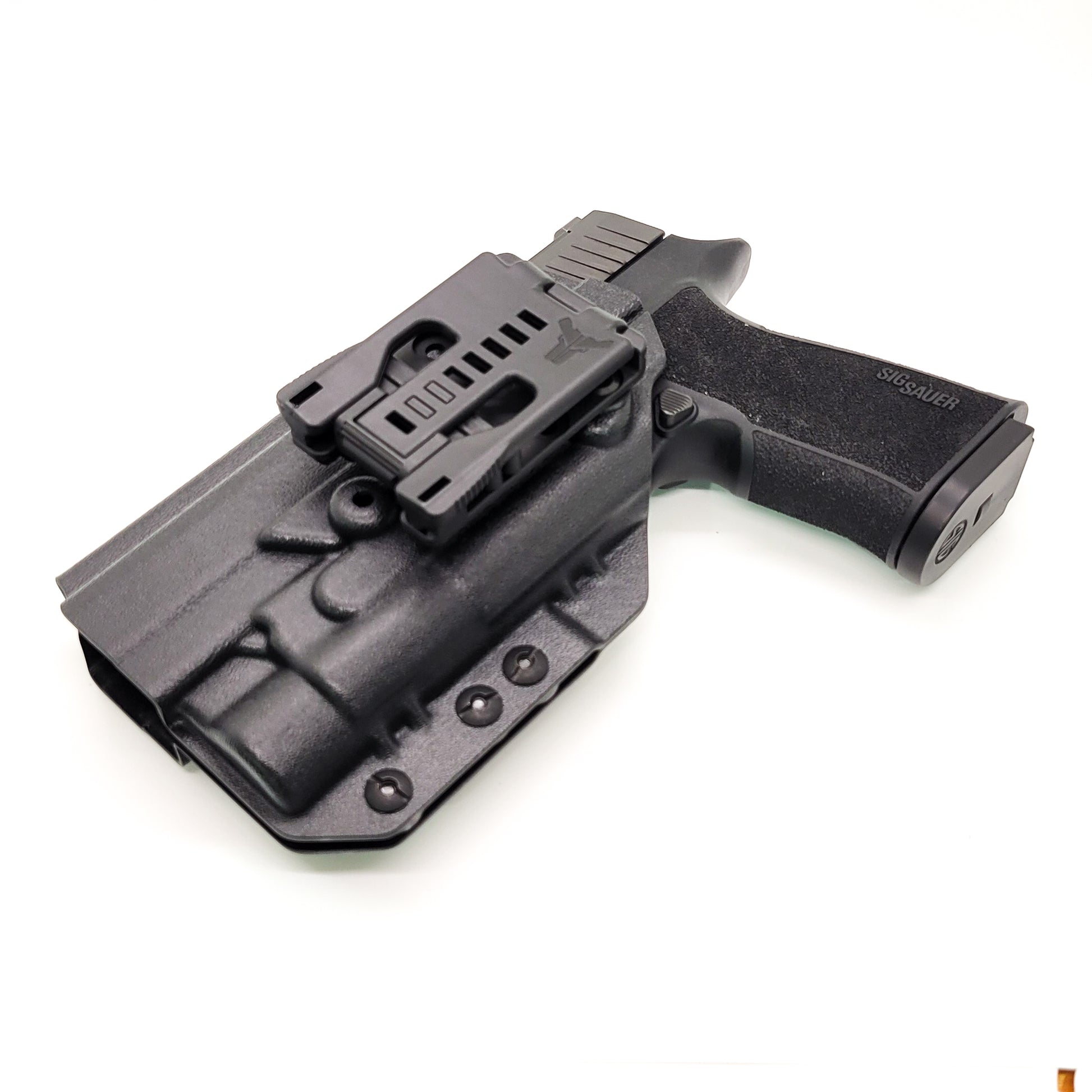 For the best Outside Waistband OWB Kydex Holster for the Sig Sauer P320-XTEN Comp with the Streamlight TLR-1 or TLR-1 HL shop Four Brothers 4BROS Holsters. 