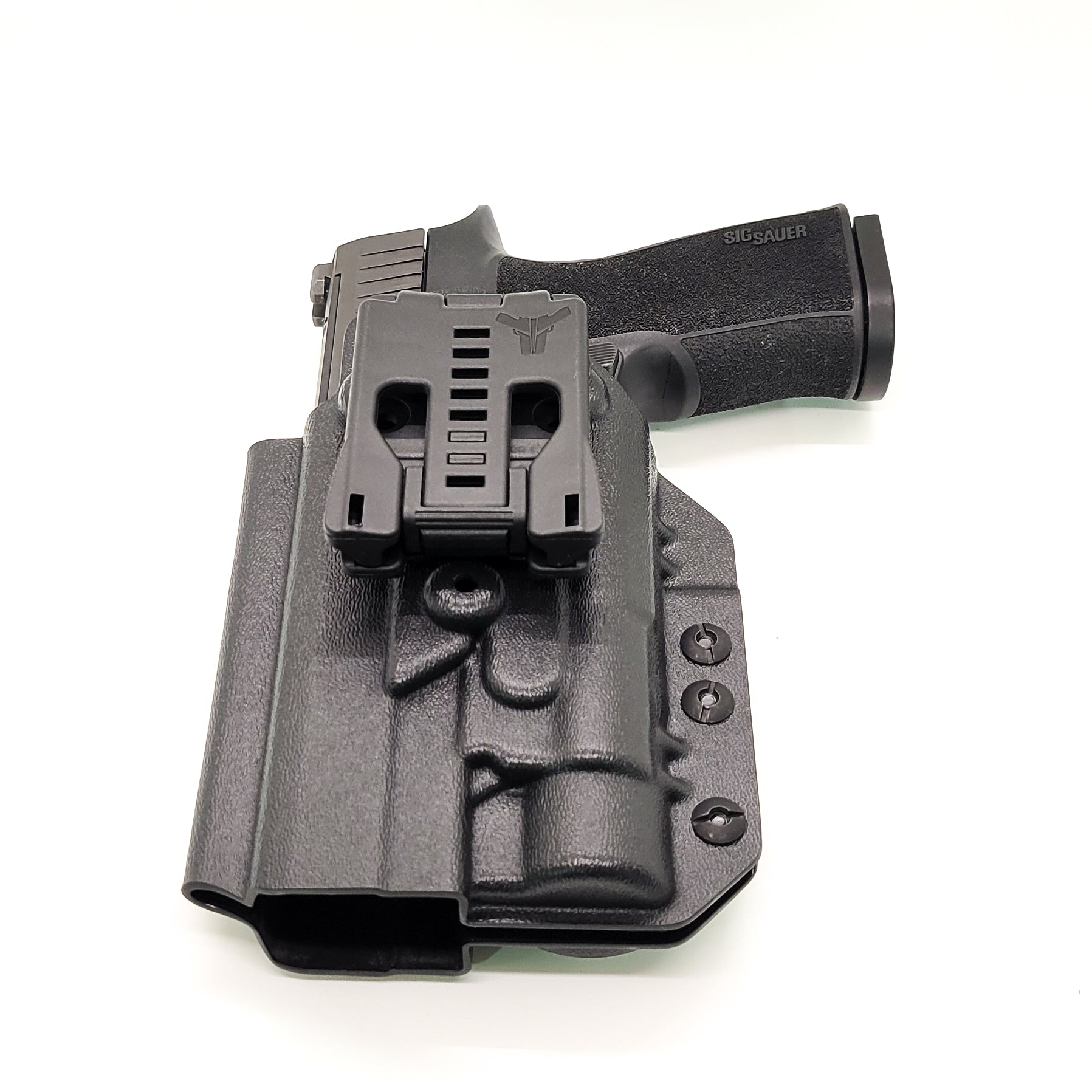 For the best Outside Waistband OWB Kydex Holster for the Sig Sauer P320-XTEN Comp with the Streamlight TLR-1 or TLR-1 HL shop Four Brothers 4BROS Holsters. 