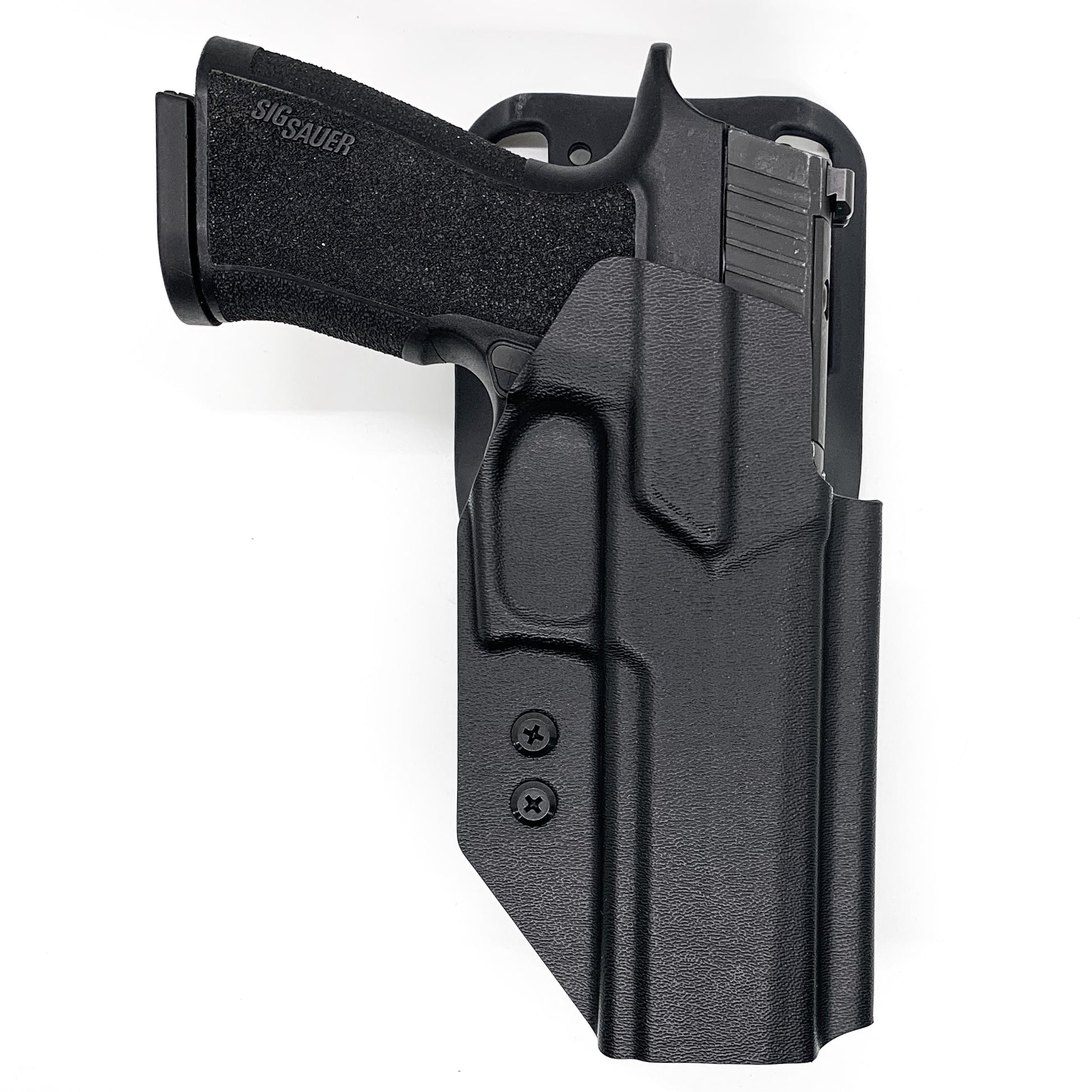 For the best, Outside Waistband OWB Sig Sauer 10MM P320-XTEN with the GoGun USA Gas Pedal Duty & Competition Style Kydex Holster, shop Four Brothers Holsters. 
