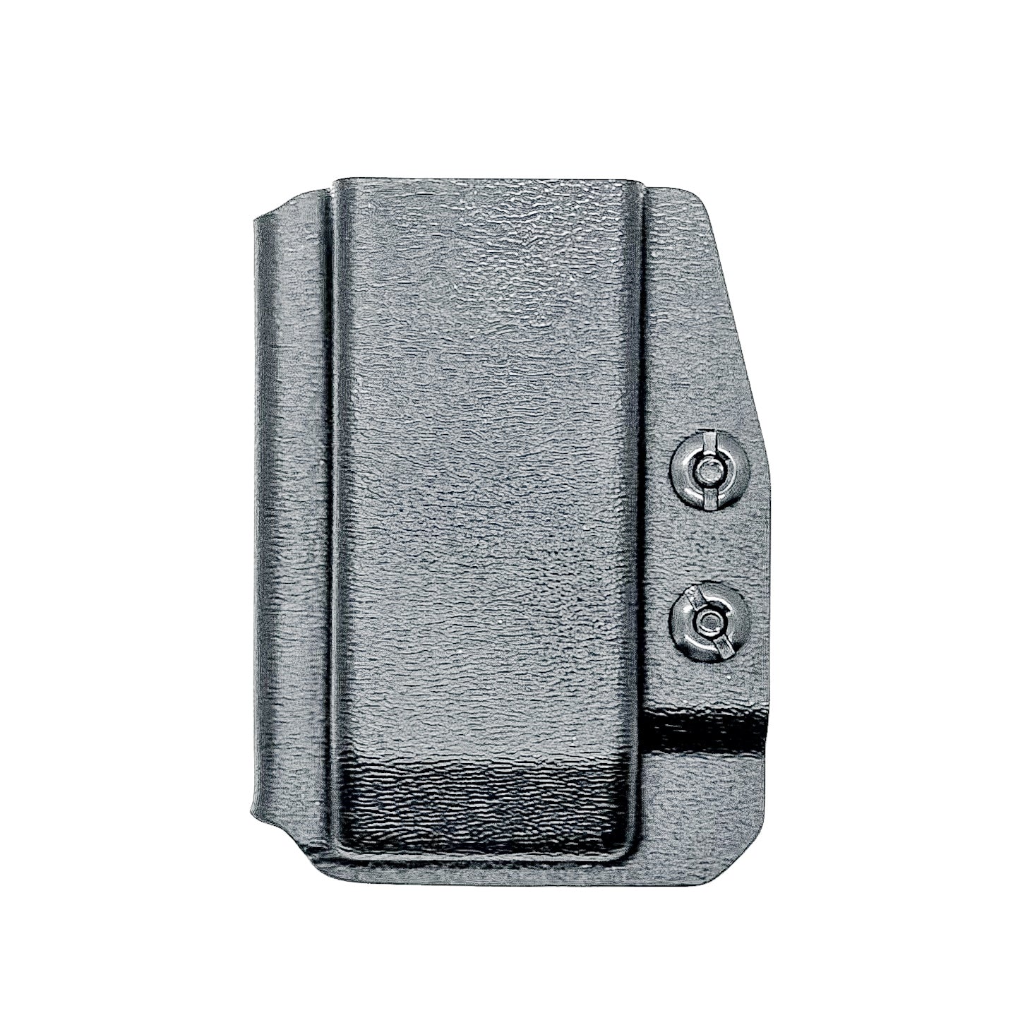 Black Kydex IWB AIWB appendix inside waistband magazine pouch carrier or holster for the Sig Sauer P320-XTEN 10mm from Four Brothers 4BROS Holsters. 