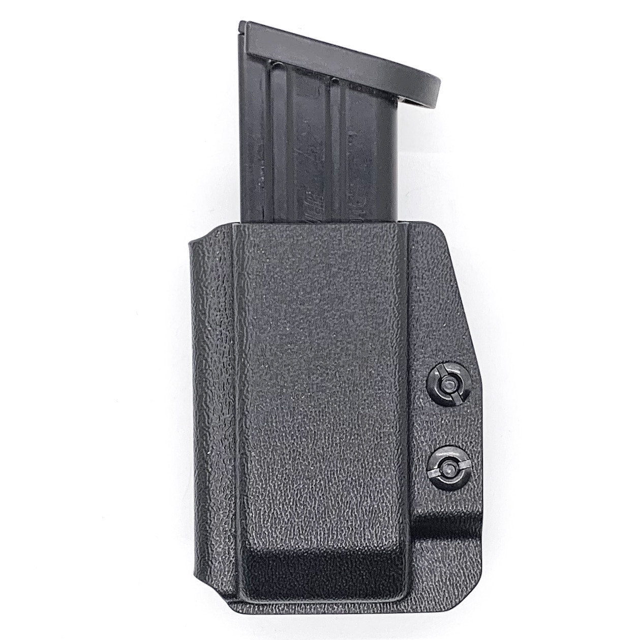 For the Best Kydex IWB AIWB appendix inside waistband magazine pouch carrier or holster for the Sig Sauer P320-XTEN 10mm, shop Four Brothers Holsters. Suitable for belt widths of 1 1/2" & 1 3/4". Adjustable retention. Appendix Carry IWB Carrier Holster XTEN X10 X TEN 10