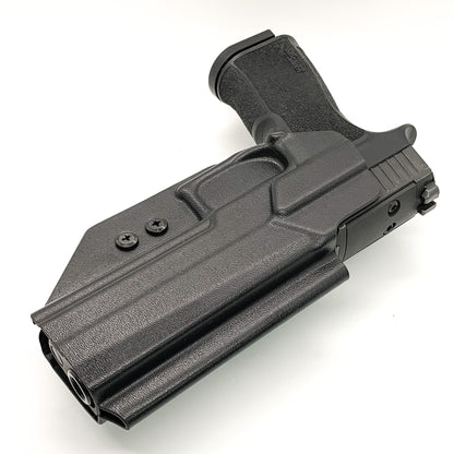 For the best, Outside Waistband OWB Kydex Holster designed to fit the Sig Sauer P320-XTEN 10MM handgun, shop Four Brothers Holsters.  Full sweat guard, adjustable retention, open muzzle, cleared for red dot sights.  Proudly made in the USA for veterans and law enforcement. 10 MM P320 XTEN, P320 X Ten or P 320  XTEN.