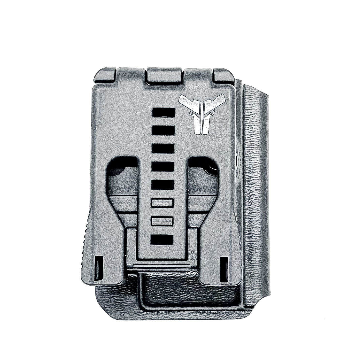 Bllack OWB Outside Waistband Kydex Magazine Carrier, Holster, or Pouch for the Sig Sauer P320-XTEN 10mm Magazine from Four Brothers 4BROS Holsters. 