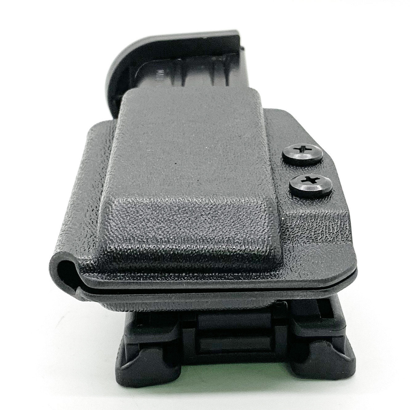 For the Best OWB Outside Waistband Kydex Magazine Pouch designed to fit the Sig Sauer P320-XTEN 10mm Magazine, shop Four Brothers Holsters. Suitable for belt widths of 1 1/2", 1 3/4". 2" & 2 1/2" Adjustable retention and cant outside waist carrier holster. Will allow bullets forward & bullets back orientation. X10 X Ten