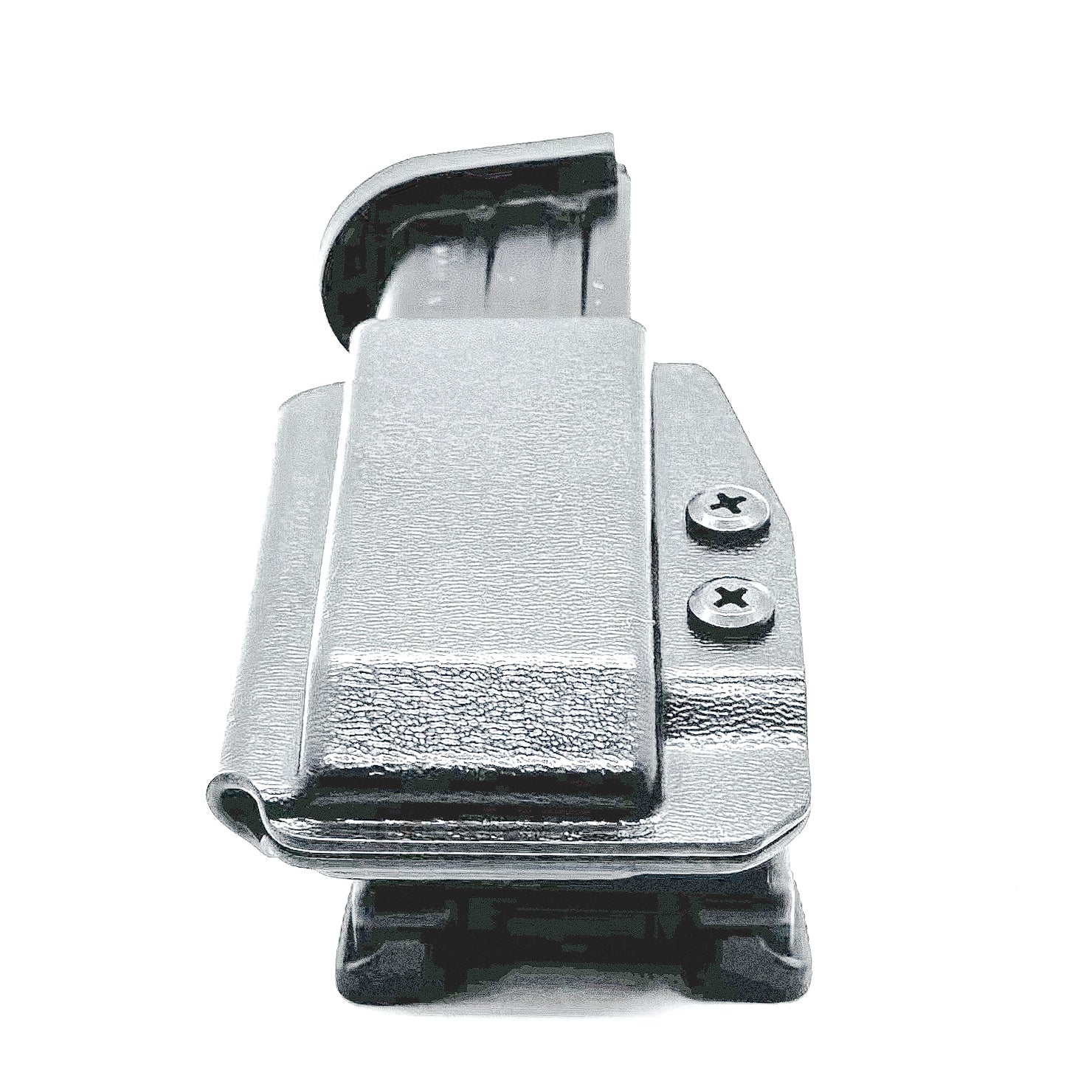 Bllack OWB Outside Waistband Kydex Magazine Carrier, Holster, or Pouch for the Sig Sauer P320-XTEN 10mm Magazine from Four Brothers 4BROS Holsters. 