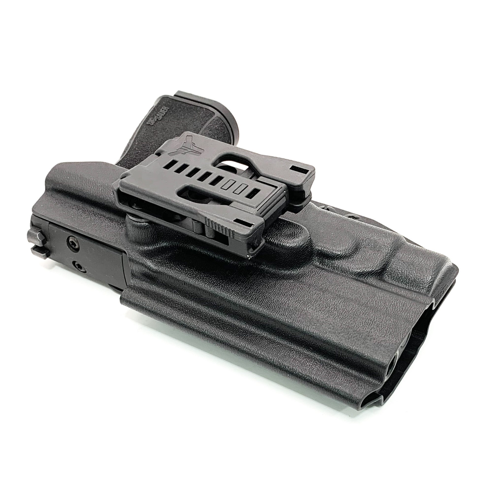 For the best Outside Waistband OWB holster for the Sig Sauer 10MM P320-XTEN, Streamlight TLR-1 or TLR-1 HL & GoGunsUSA Gas Pedal, shop Four Brothers Holsters  