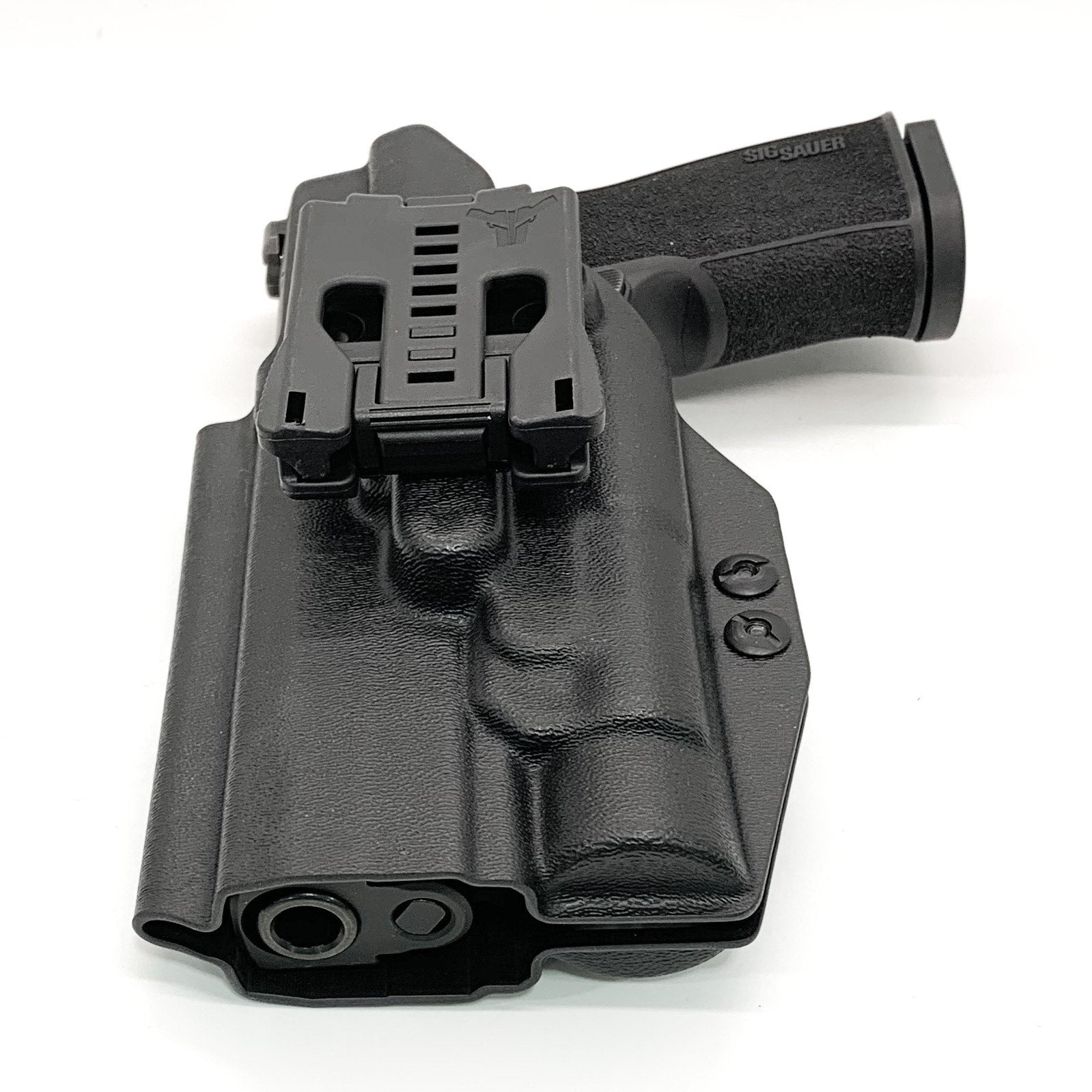 For the best Outside Waistband OWB holster for the Sig Sauer 10MM P320-XTEN, Streamlight TLR-1 or TLR-1 HL & GoGunsUSA Gas Pedal, shop Four Brothers Holsters  