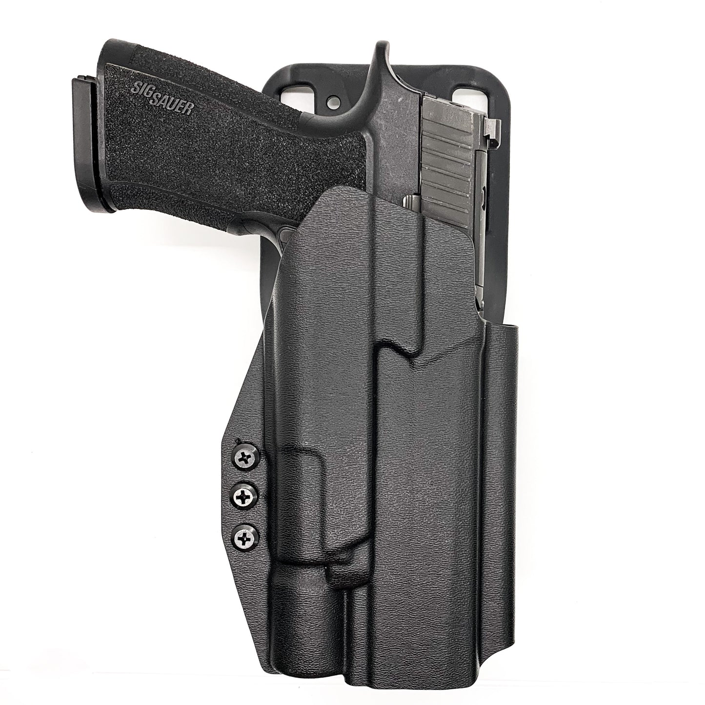 For the best, Outside Waistband OWB Sig Sauer 10MM P320-XTEN & Surefire X-300U A or B Duty & Competition Style Kydex Holster, shop Four Brothers Holsters. 