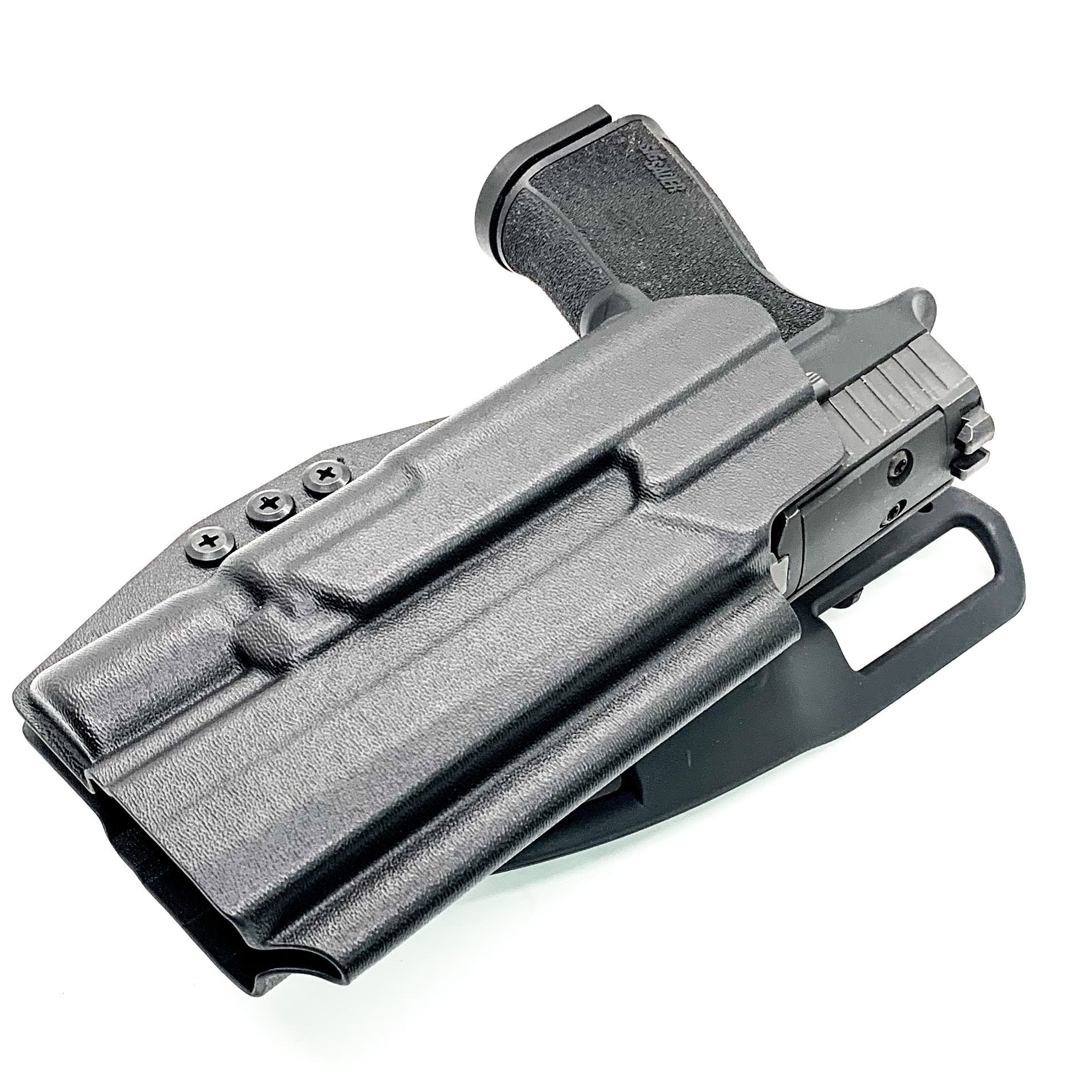 For the best, Outside Waistband OWB Sig Sauer 10MM P320-XTEN & Surefire X-300U A or B Duty & Competition Style Kydex Holster, shop Four Brothers Holsters. 