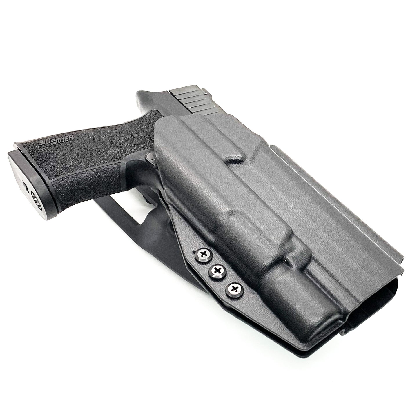 For the best, Outside Waistband OWB Sig Sauer 10MM P320-XTEN & Surefire X-300U A or B Duty & Competition Style Kydex Holster, shop Four Brothers Holsters. 