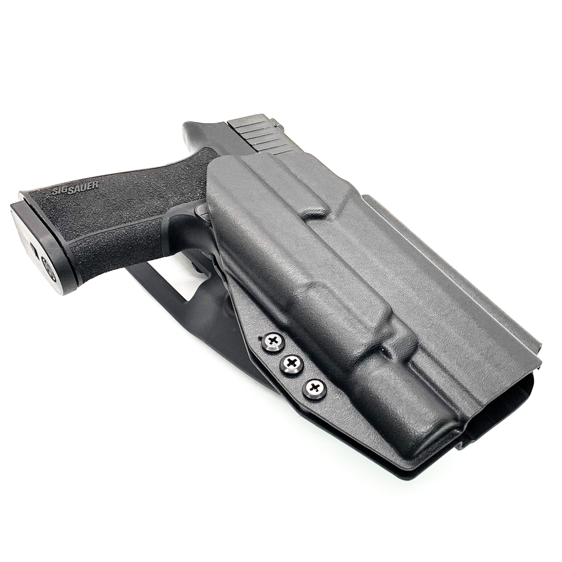For the best, Outside Waistband OWB Sig Sauer 10MM P320-XTEN & Surefire X-300U A or B Duty & Competition Style Kydex Holster, shop Four Brothers Holsters. 