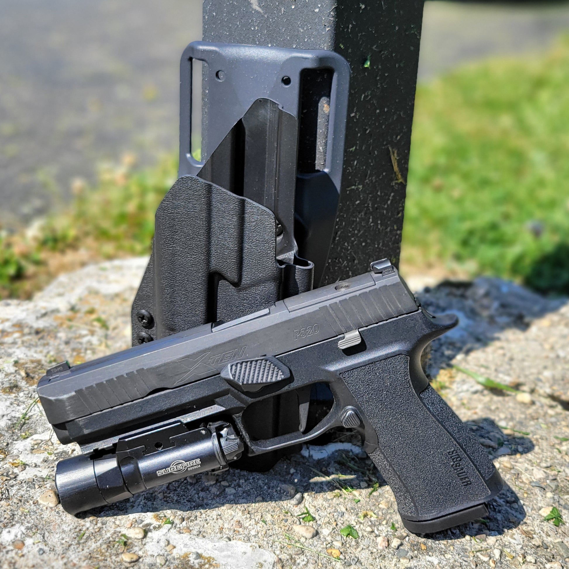 p320 gas pedal Sig Sauer P320-XTEN & X300 Gas Pedal Duty & Competition Holster – Four Brothers