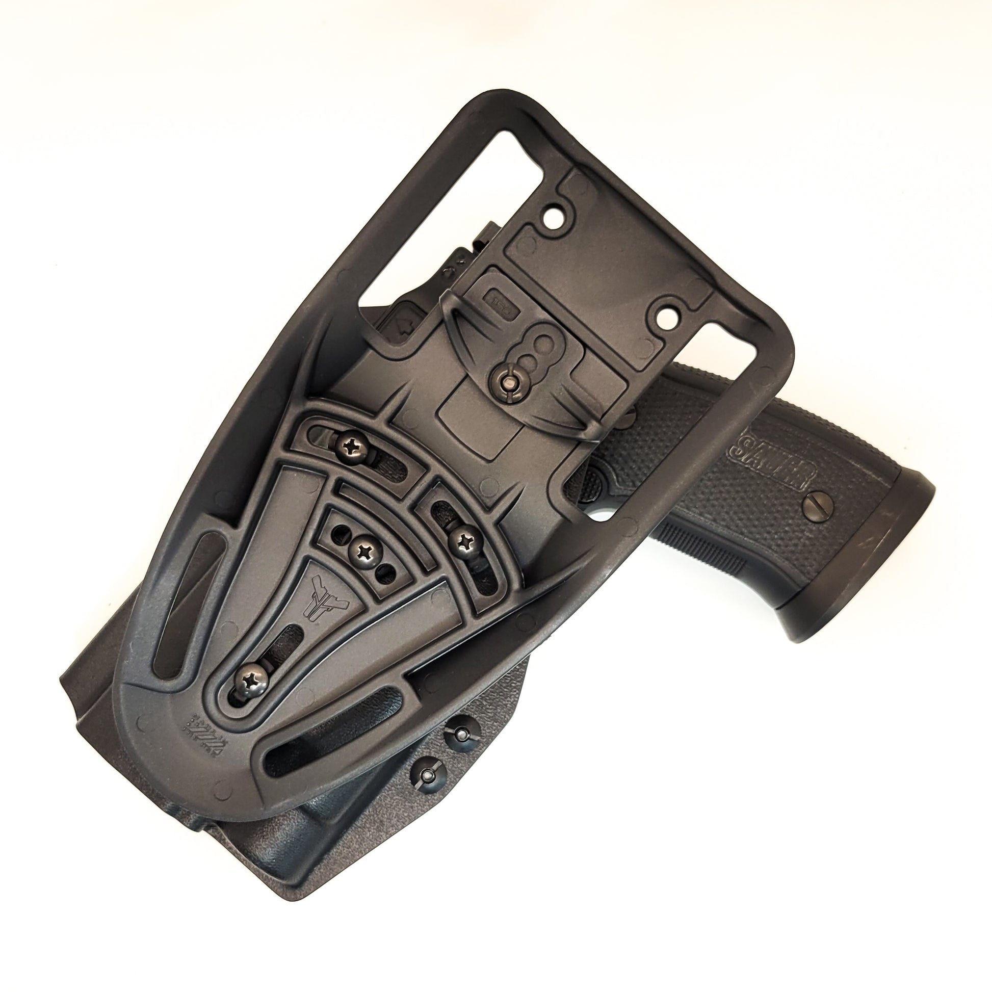 For the best, Outside Waistband OWB  Sig Sauer P320 AXG, TLR-1 & Align Tactical Thumb Rest Duty & Competition Style Kydex Holster, shop Four Brothers Holsters. 