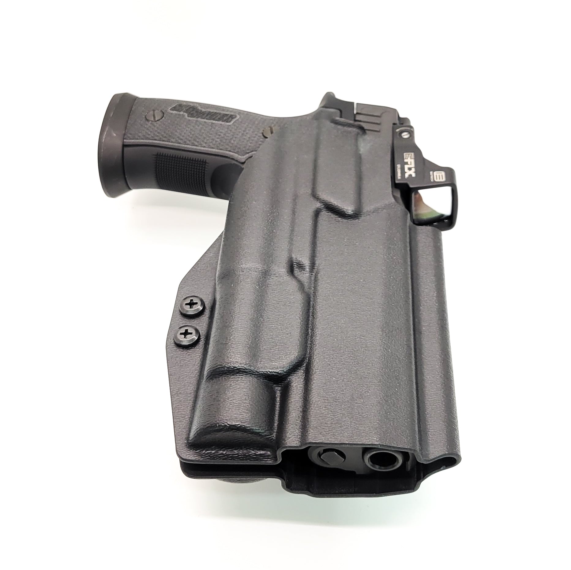 For the best OWB Holster for the P320 AXG and AXG Pro with Streamlight TLR-1 or TLR-1HL & Align Tactical Thumb Rest Takedown Lever, shop Four Brothers Holsters.