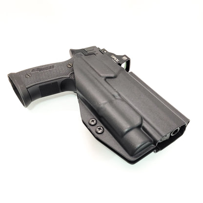 For the best OWB Outside Waistband Holster for the Sig Sauer P320 AXG & AXG Pro pistols & Streamlight TLR-1 or TLR-1 HL light, shop Four Brothers Holsters.