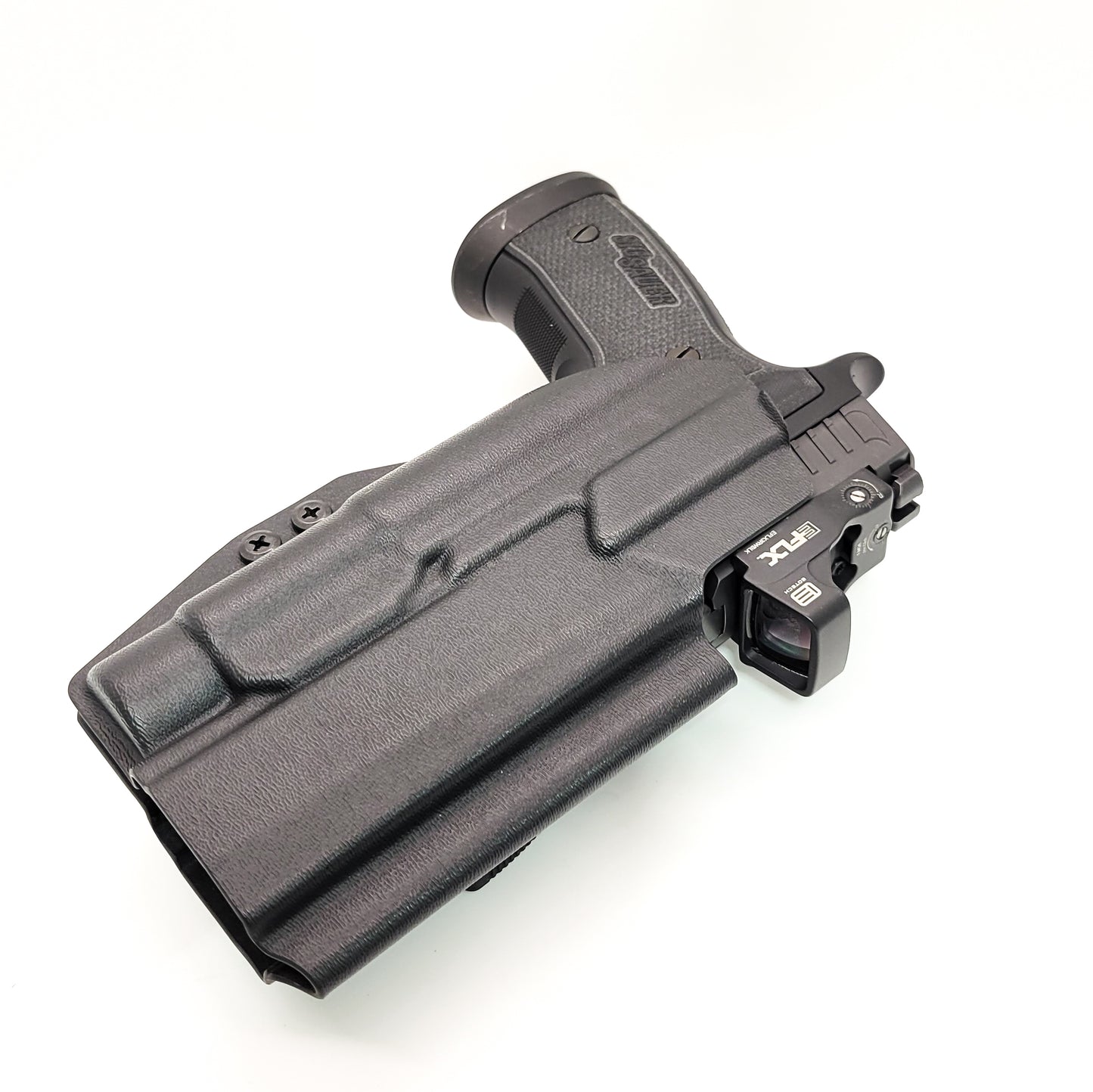 For the best OWB Outside Waistband Holster for the Sig Sauer P320 AXG & AXG Pro pistols & Streamlight TLR-1 or TLR-1 HL light, shop Four Brothers Holsters.