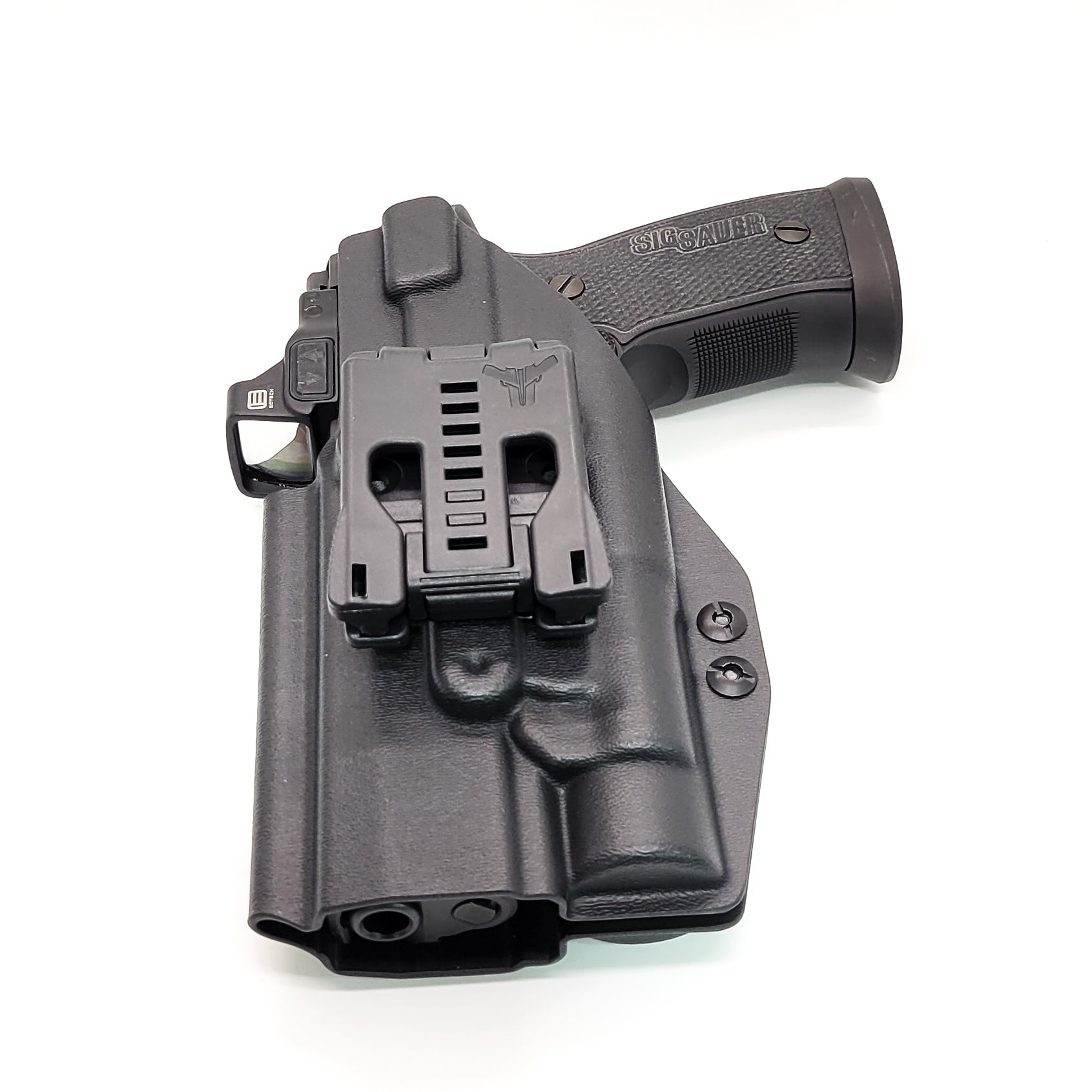 For the best OWB Outside Waistband Holster for the Sig Sauer P320 AXG & AXG Pro pistols & Streamlight TLR-1 or TLR-1 HL light, shop Four Brothers Holsters.