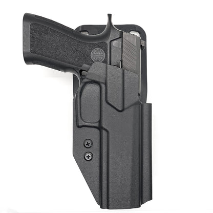 For the best, Outside Waistband Sig P320 & Align Tactical Thumb Rest Takedown Lever installed Duty & Competition Kydex Holster, shop Four Brothers Holsters. 