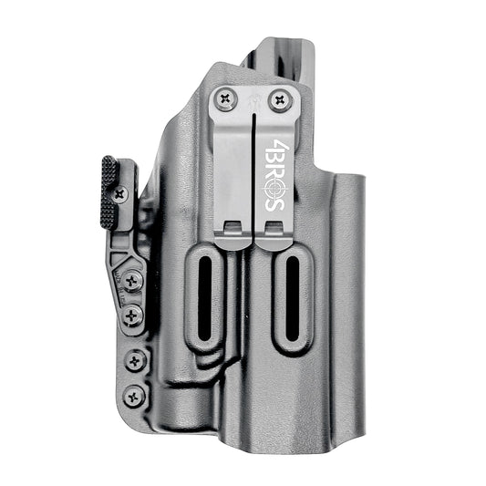 Holster for Sig Sauer P320 with Align Tactical Thumb Rest & TLR-1 HL-X in black with DCC Monoblock & Modwing from 4BROS Holsters