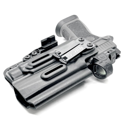 Holster for Sig Sauer P320 with Align Tactical Thumb Rest & TLR-1 HL-X in black with DCC Monoblock & Modwing from 4BROS Holsters