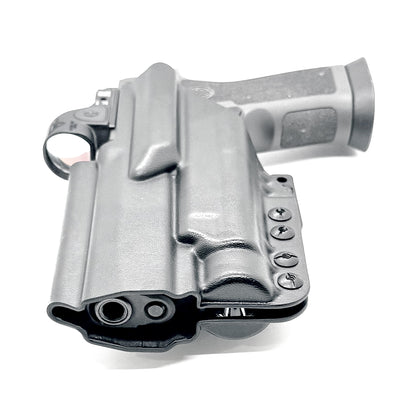 Holster for Sig Sauer P320 with Align Tactical Thumb Rest & TLR-1 HL-X in black with DCC Monoblock & Modwing from 4BROS Holsters
