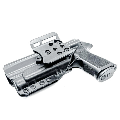 Black Sig Sauer P320 & Align Tactical Thumb Rest & TLR-1 HL-X OWB Holster with 4BROS 1.5" Belt Slide from 4BROS Holsters