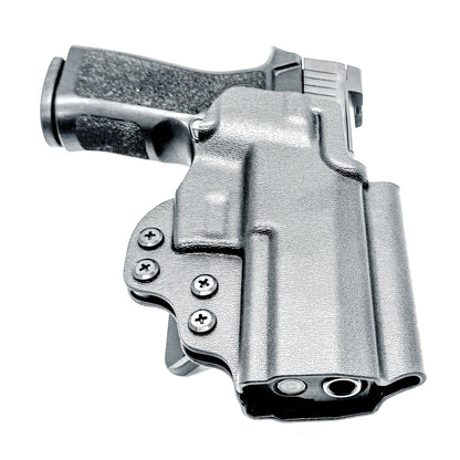 Outside Waistband Holster for Sig Sauer P320 Carry, Compact, M18 or P320  Wilson Combat Carry grip module & Gas Pedal in black with a 4BROS 1.5" Belt  Slide.
