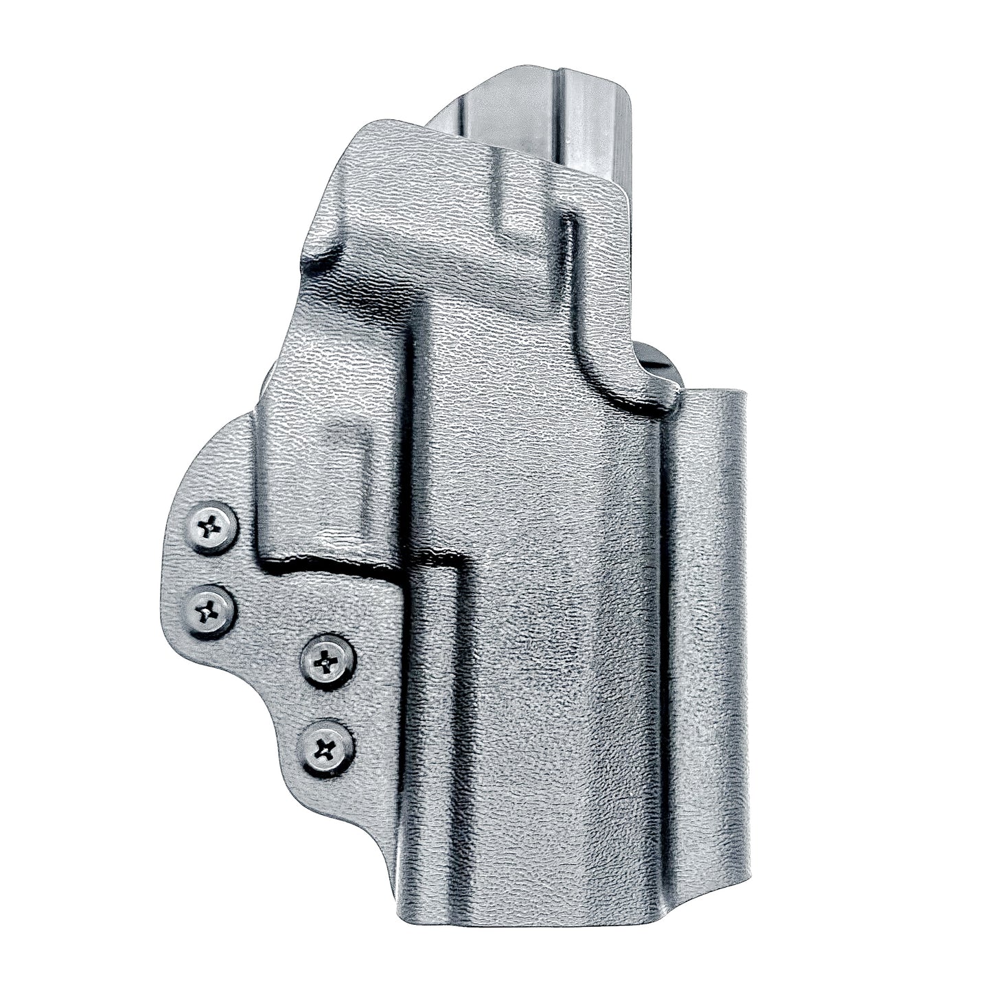 OWB Outside Waistband Holster for the Sig Sauer P320 Carry, Compact, M18 pistols, and Wilson Combat Carry grip module in black with a 4BROS 1.5" Belt Slide.