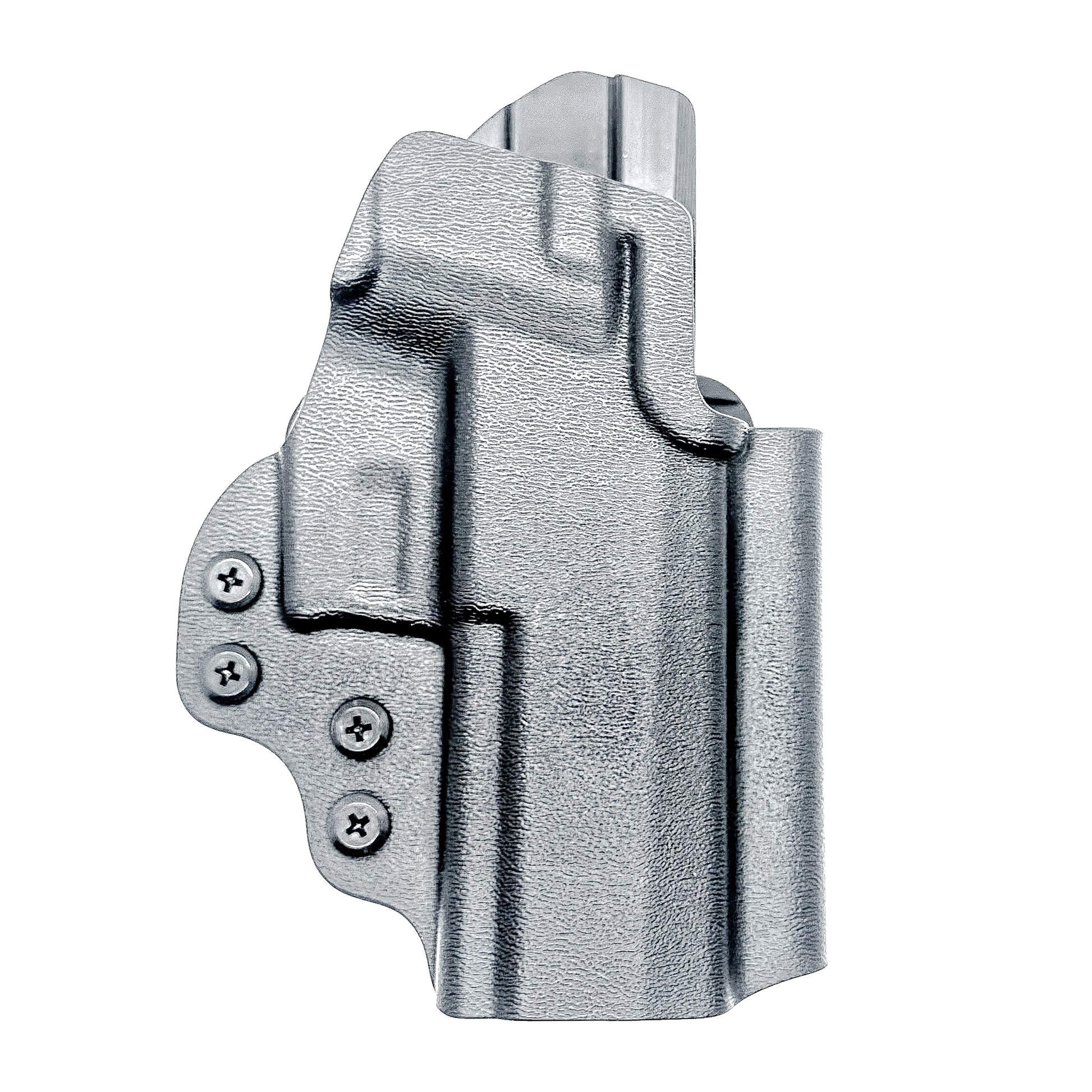 OWB Outside Waistband Holster for the Sig Sauer P320 Carry, Compact, M18 pistols, and Wilson Combat Carry grip module in black with a 4BROS 1.5" Belt Slide.
