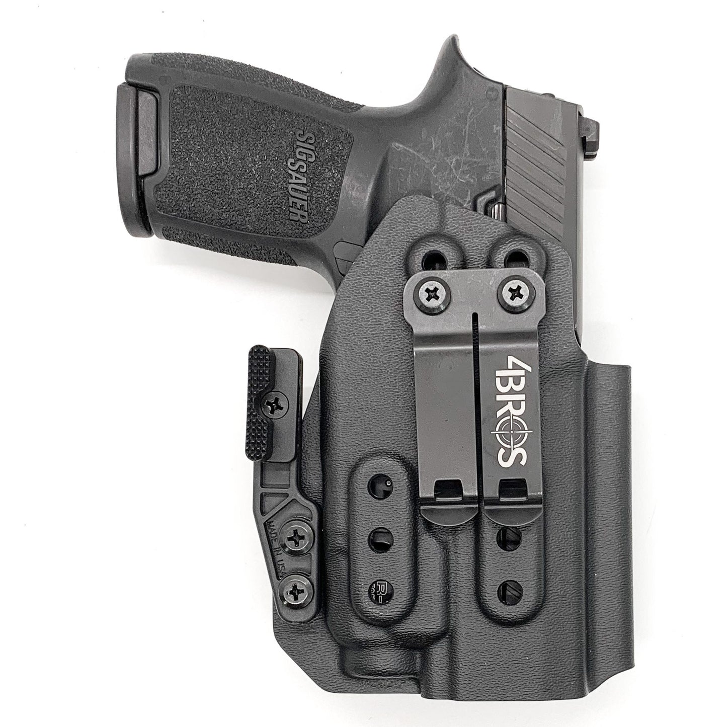 For the best Inside Waistband  Holster for the Sig Sauer P320 Compact, Carry & M18 & Streamlight TLR-7 X or A & GoGuns Gas Pedal shop Four Brothers holsters. 