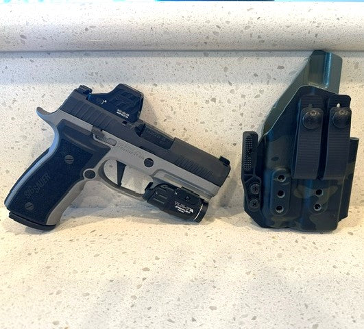 For the best Inside Waistband IWB AIWB Holster for the Sig Sauer P320 Compact, Carry or M18 pistols & Streamlight TLR-7 X or A, shop Four Brothers holsters.