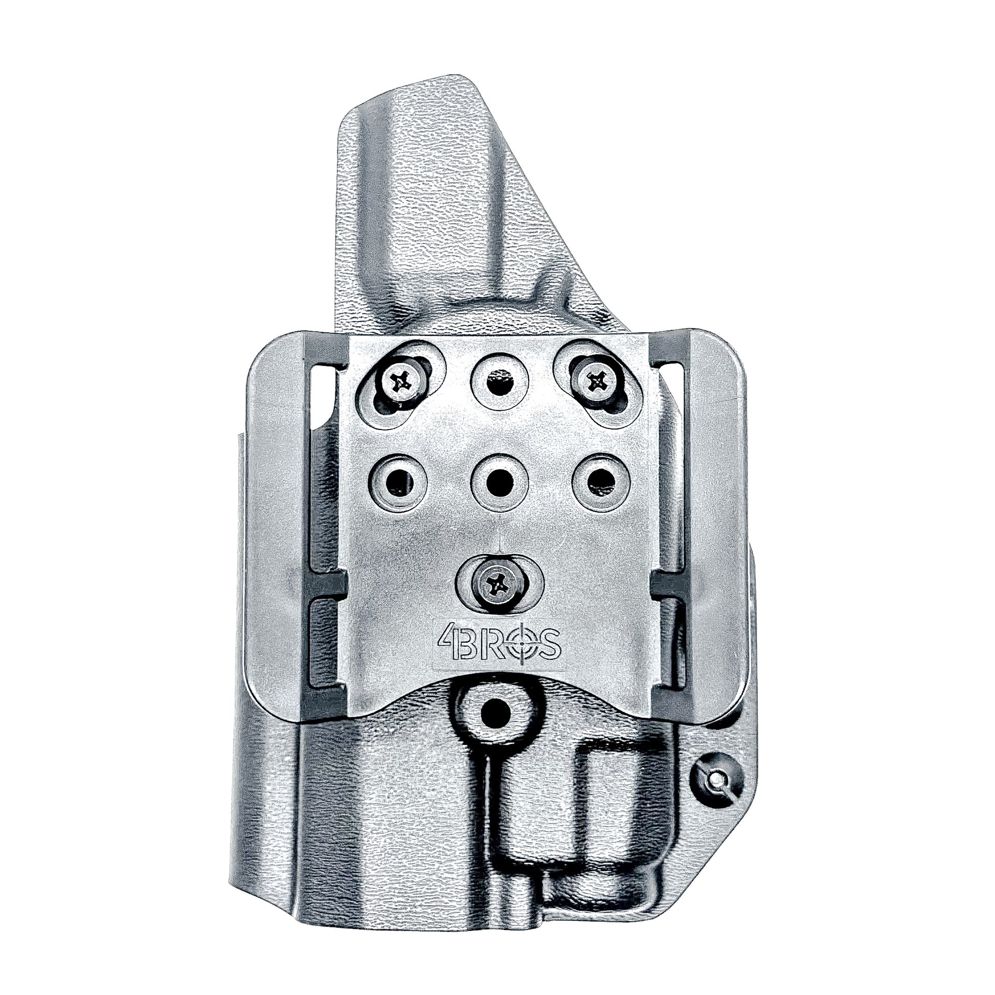 Black Outside Waistband OWB Holster for the Sig Sauer P320 Compact or Carry pistol and a Streamlight TLR-7 X or A shown with the 4BROS 1.5" Belt Slide.