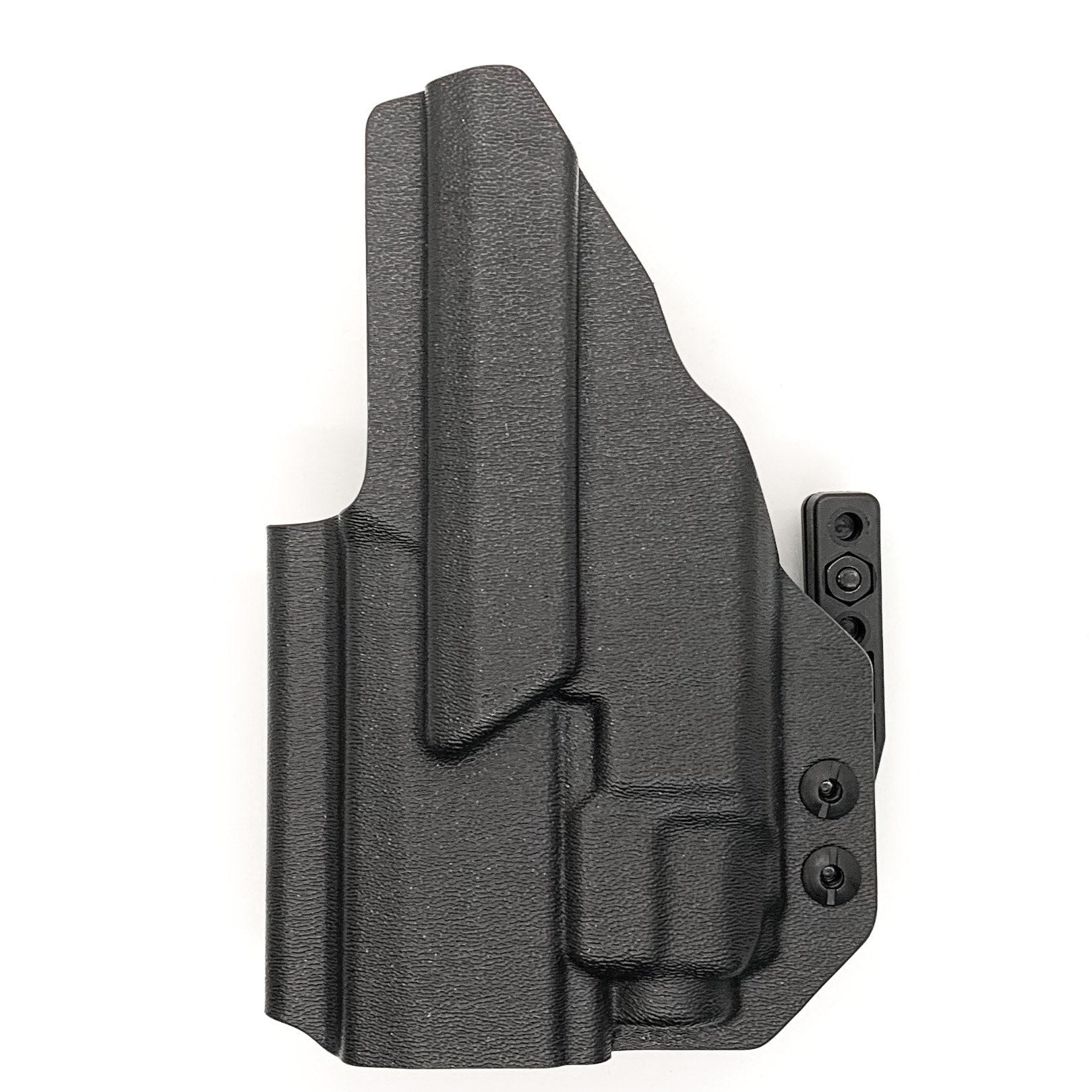 For the best IWB Kydex Inside Waistband Holster for the Sig Sauer P320 Compact, Carry or M18 & Streamlight TLR-8A & Gas Pedal shop Four Brothers Holsters  
