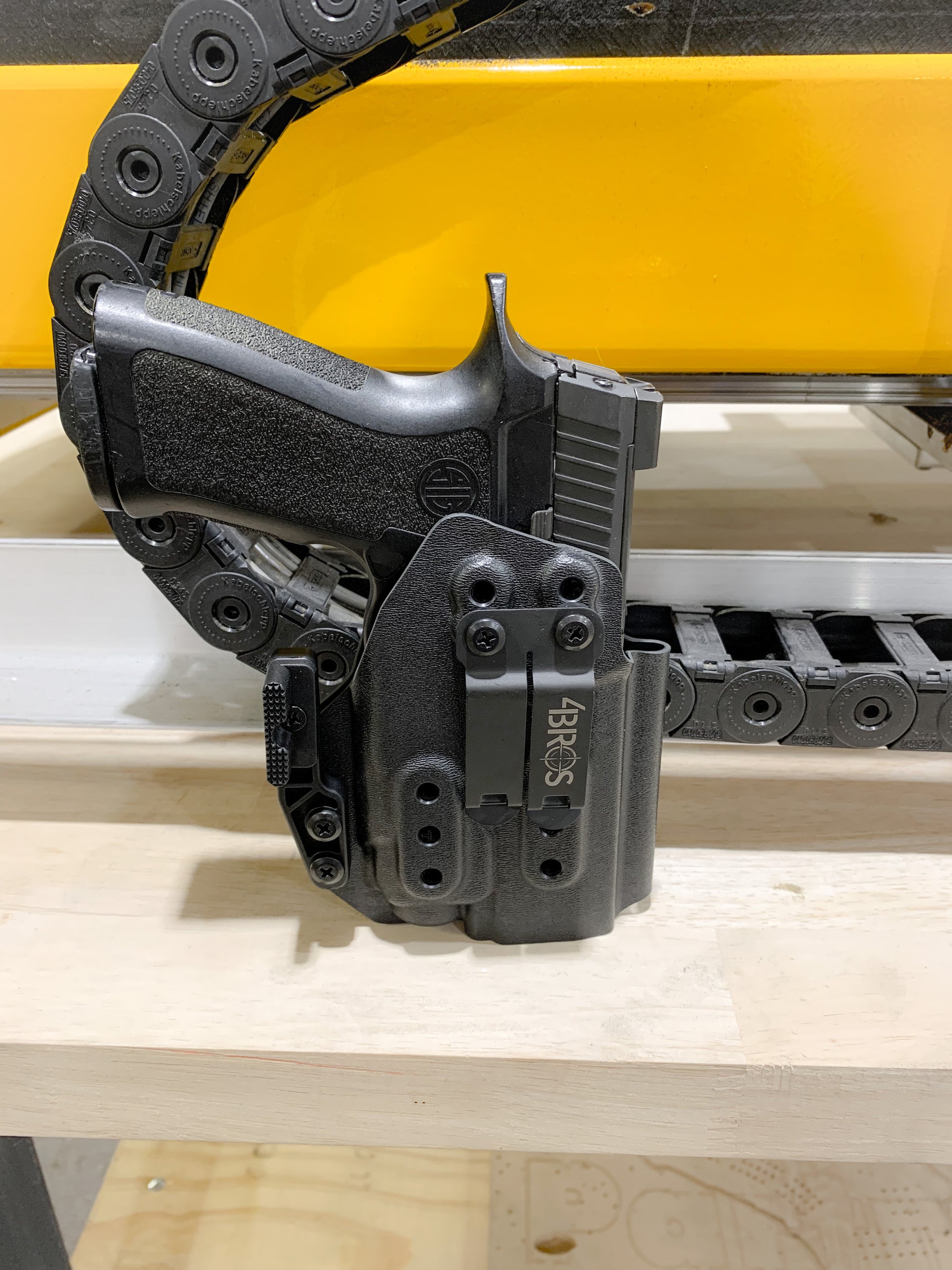 For the best IWB Kydex Inside Waistband Holster for the Sig Sauer P320 Compact, Carry or M18 & Streamlight TLR-8A & Gas Pedal shop Four Brothers Holsters  
