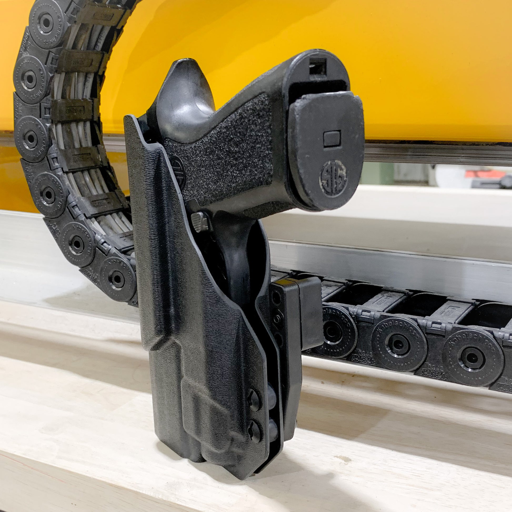 For the best IWB Kydex Inside Waistband Holster for the Sig Sauer P320 Compact, Carry or M18 & Streamlight TLR-8A & Gas Pedal shop Four Brothers Holsters  
