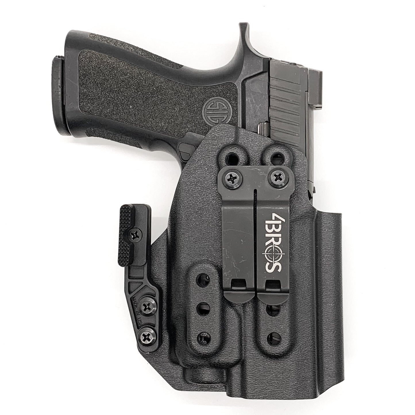 For the best IWB Kydex Inside Waistband Holster for the Sig Sauer P320 Compact, Carry or M18 & Streamlight TLR-8A & Gas Pedal shop Four Brothers Holsters  
