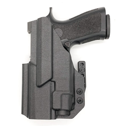 For the best IWB Kydex Inside Waistband Holster for the Sig Sauer P320 Compact, Carry or M18 & Streamlight TLR-8A & Gas Pedal shop Four Brothers Holsters  
