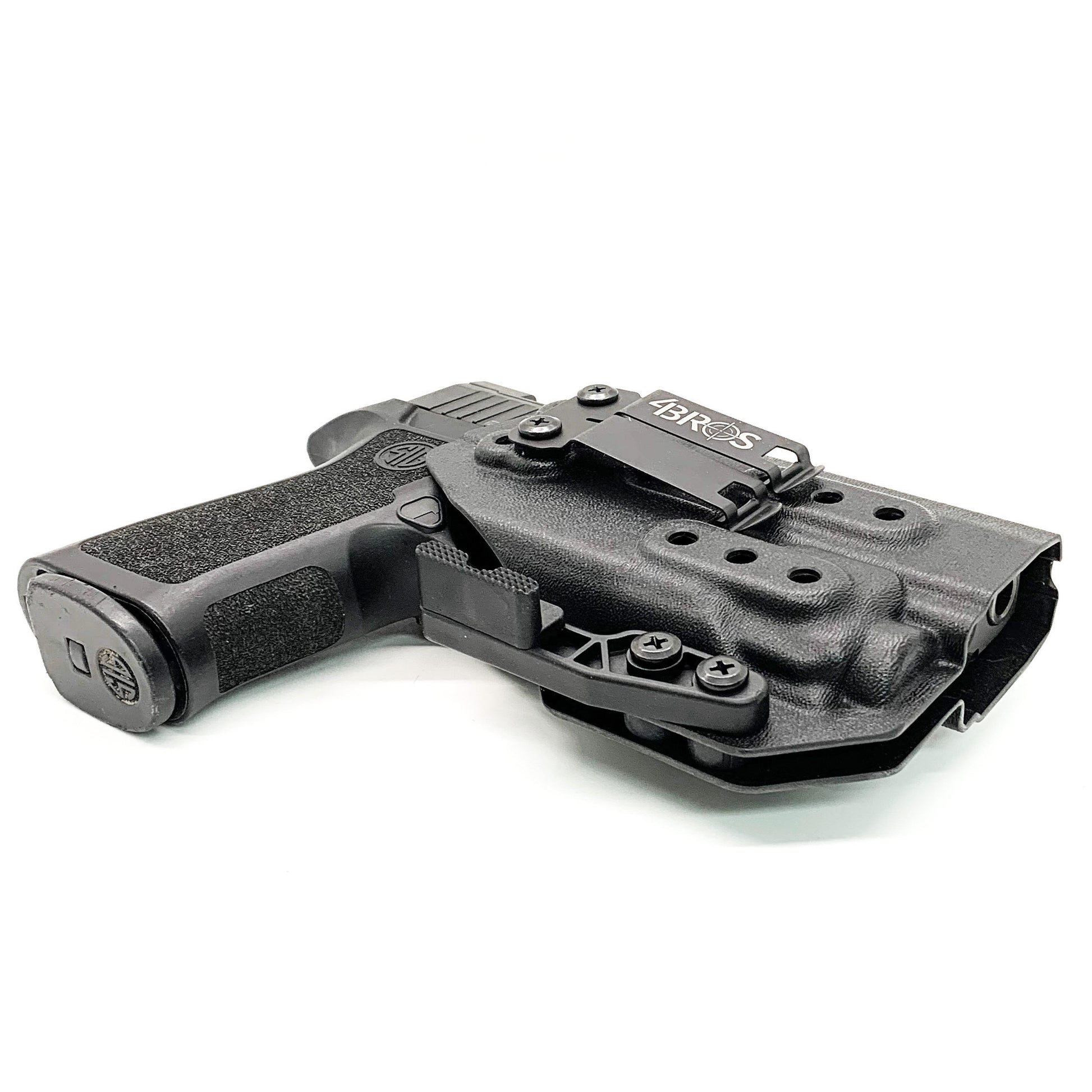 For the best IWB Kydex Inside Waistband Holster for the Sig Sauer P320 Compact, Carry or M18 & Streamlight TLR-8A & Gas Pedal shop Four Brothers Holsters  
