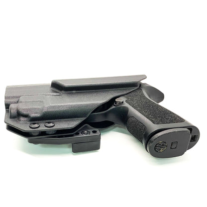 For the best IWB Kydex Inside Waistband Holster for the Sig Sauer P320 Compact, Carry or M18 & Streamlight TLR-8A & Gas Pedal shop Four Brothers Holsters  
