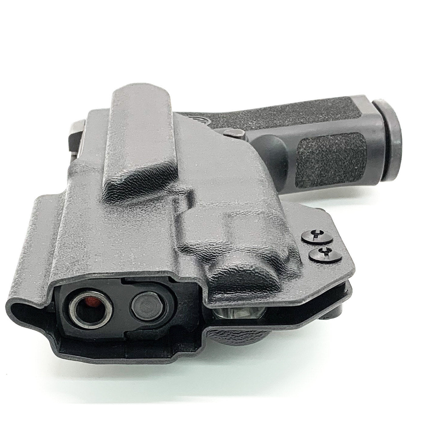 For the best IWB Kydex Inside Waistband Holster for the Sig Sauer P320 Compact, Carry or M18 & Streamlight TLR-8A & Gas Pedal shop Four Brothers Holsters  
