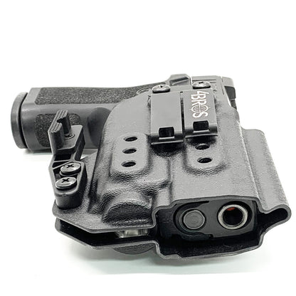 For the best IWB Kydex Inside Waistband Holster for the Sig Sauer P320 Compact, Carry or M18 & Streamlight TLR-8A & Gas Pedal shop Four Brothers Holsters  
