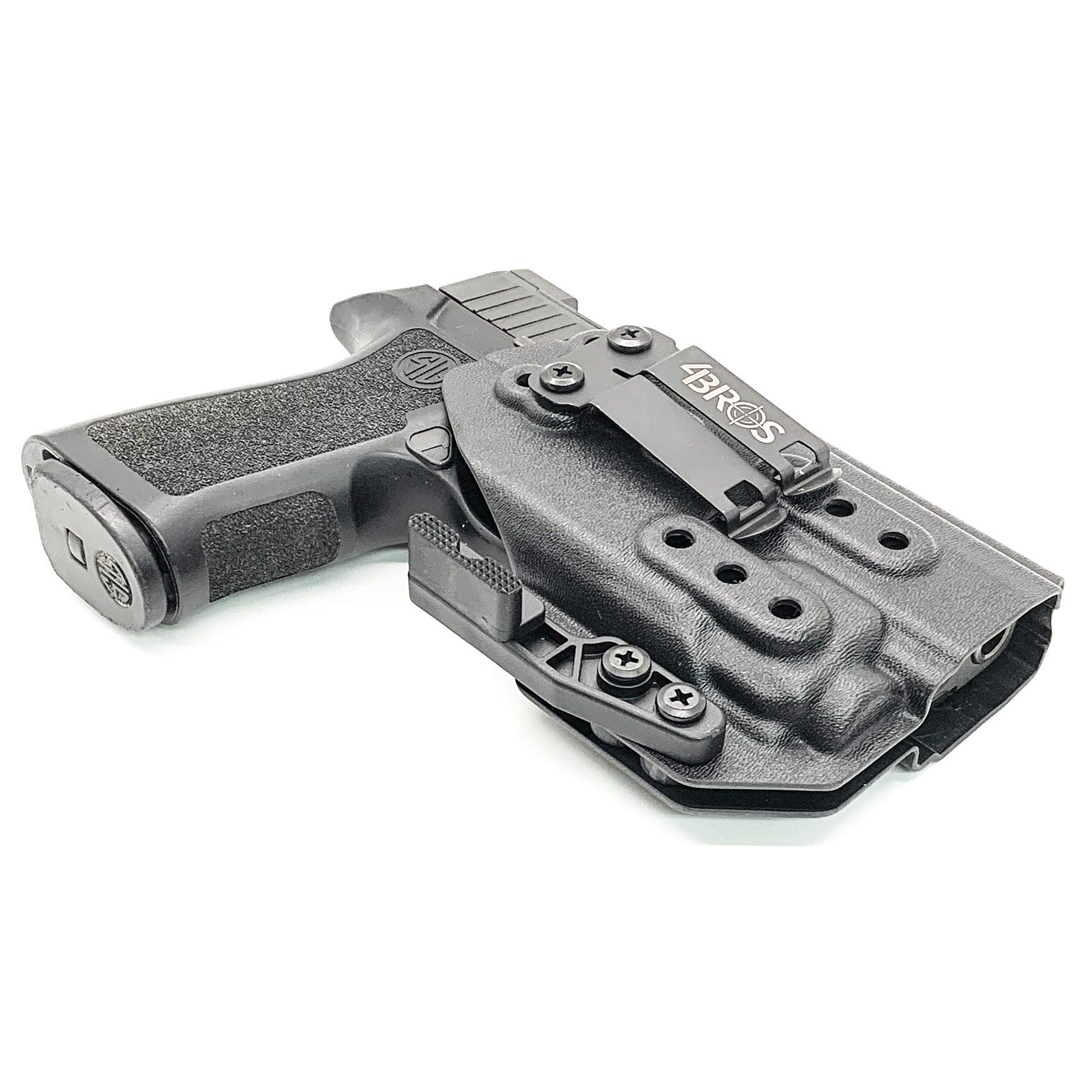 For the best IWB Kydex Inside Waistband Holster for the Sig Sauer P320 Compact, Carry and M18 & Streamlight TLR-8 or TLR-8A shop Four Brothers 4BROS Holsters. 