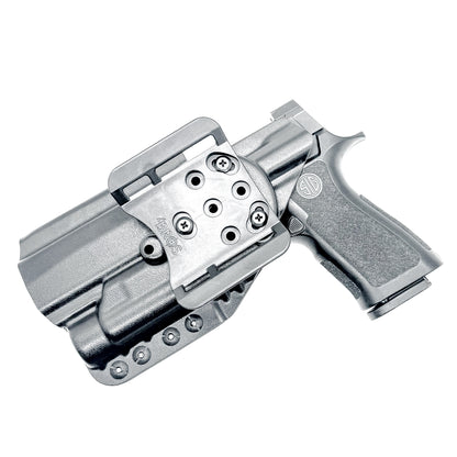Black Sig Sauer P320 Gas Pedal & TLR-1 HL-X OWB Holster with 4BROS 1.5" Belt Slide from 4BROS Holsters