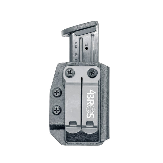 Black Inside Waistband IWB AIWB Sig P320 magazine carrier, holster, and pouch for the Sig P320, P365 & P365XL magazines from Four Brothers Holsters.