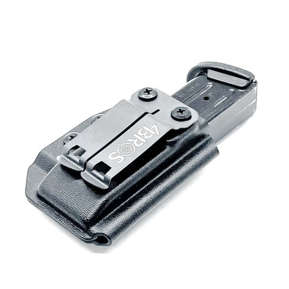 Black Inside Waistband IWB AIWB Sig P320 magazine carrier, holster, and pouch for the Sig P320, P365 & P365XL magazines from Four Brothers Holsters.