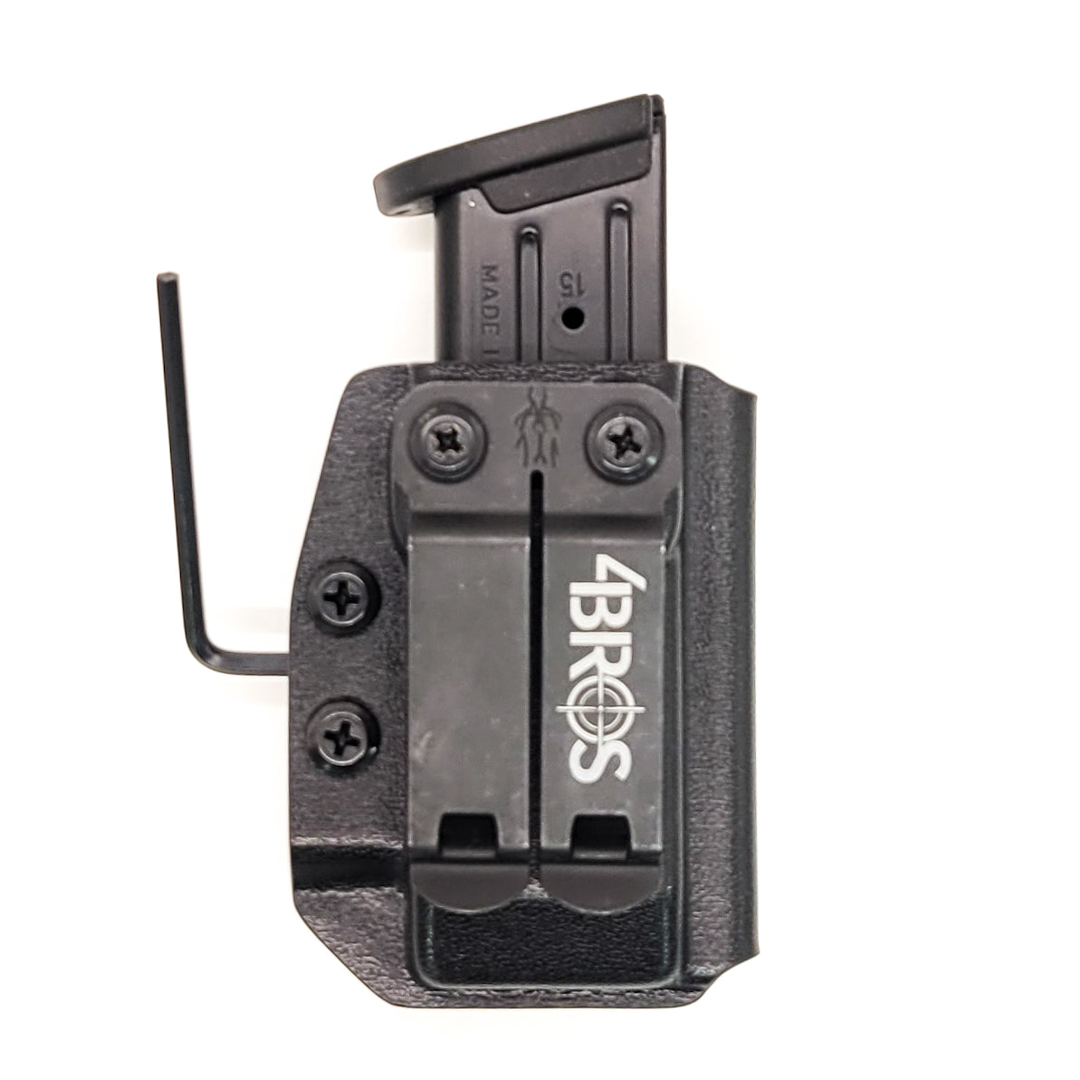 For the best, Inside Waistband IWB AIWB Sig P320 magazine carrier, holster, & pouch for the Sig P320, P365, P365XL, Glock 17, 17L, 19, 22, 23, 26, 27, 34, 35, 45, 31, 32, 33, .357 Sig, 9mm & 40 Walther, Smith & Wesson, Arex, H&K, and 509, 509T, LS EDGE FN magazines, shop Four Brothers Holsters. 4BROS, Made in the USA