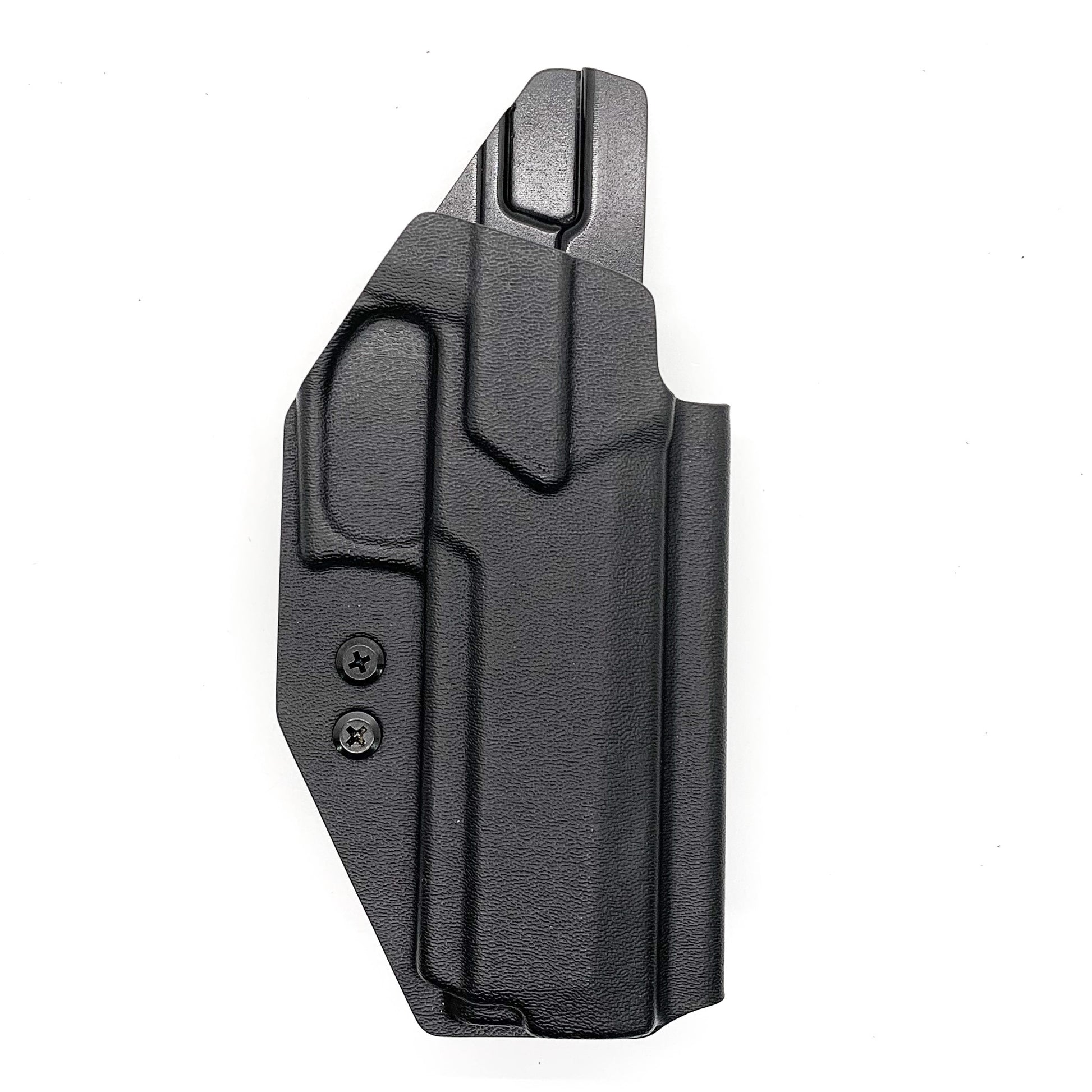 For the best outside waistband Kydex holster for the Sig Sauer P320 Full Size pistol shop Four Brothers Holsters.  Full sweat guard, adjustable retention, cleared for red dot sights. Proudly made in the USA.  Fits the P320 Nitron Full Size, M17, M18, XFull, XFive, XCarry Legion, X-VTAC, and XCompact.