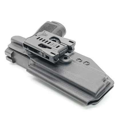 For the best Outside Waistband OWB Kydex holster for the Sig Sauer P320 Full Size X5 or M17 pistol shop Four Brothers 4BROS Holsters.  Proudly made in the USA.